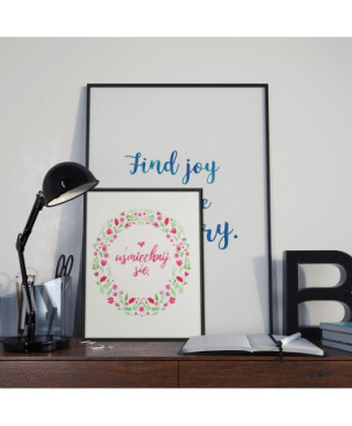 Find joy in the ordinary - plakat