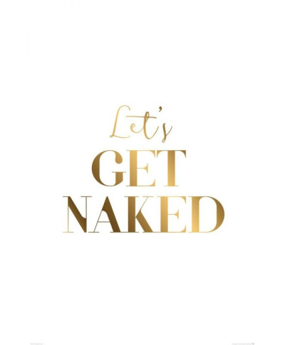 Let's get naked - plakat