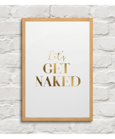 Let's get naked - plakat