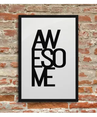 Awesome - plakat