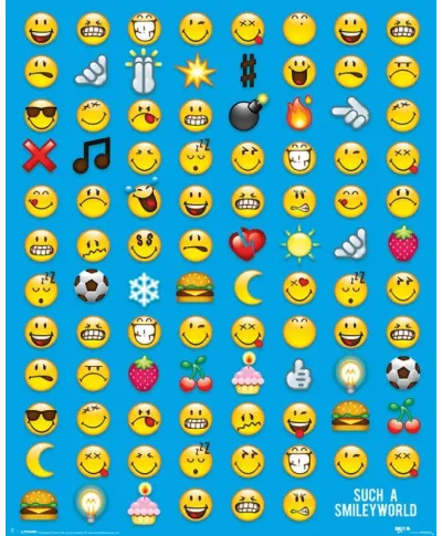 Smiley Emotikony - plakat