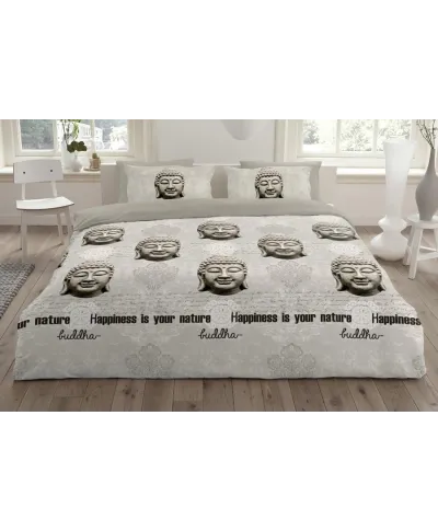 Pościel bawełniana - ANEEZA - Buddha Face - 200x220 cm