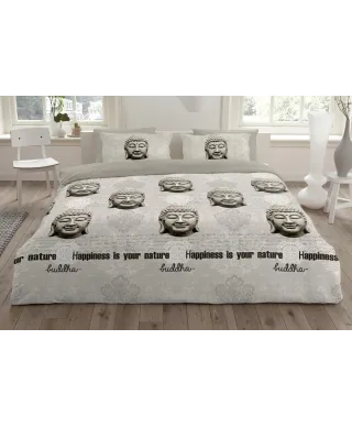 Pościel bawełniana - ANEEZA - Buddha Face - 200x220 cm