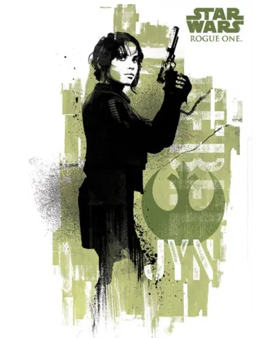 Star Wars Łotr 1 (Jyn Grunge) - plakat