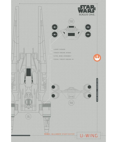 Star Wars Łotr 1 (U-Wing Plans) - plakat