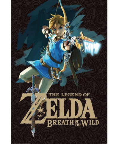 The Legend of Zelda Breath of the Wild (Game Cover) - plakat