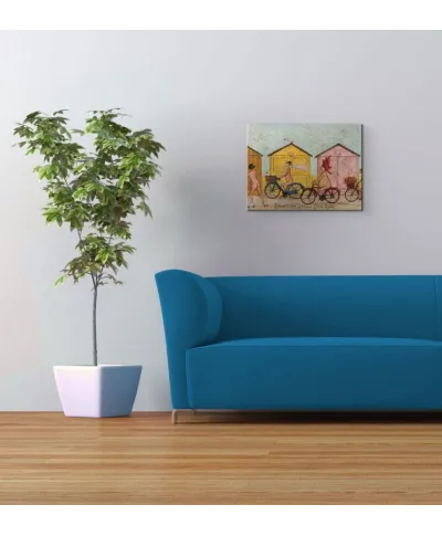 Brighton Naked Bike Ride - Obraz na płótnie