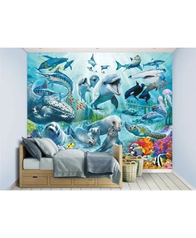Fototapeta dla dzieci - Under the Sea - 3D - Walltastic - 243,8x304,8cm