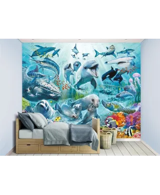 Fototapeta dla dzieci - Under the Sea - 3D - Walltastic - 243,8x304,8cm