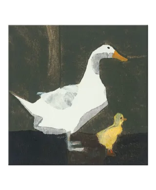 Duck And Duckling - Obraz na płótnie
