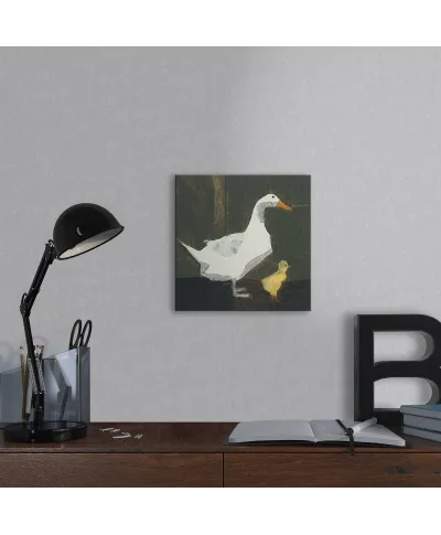 Duck And Duckling - Obraz na płótnie