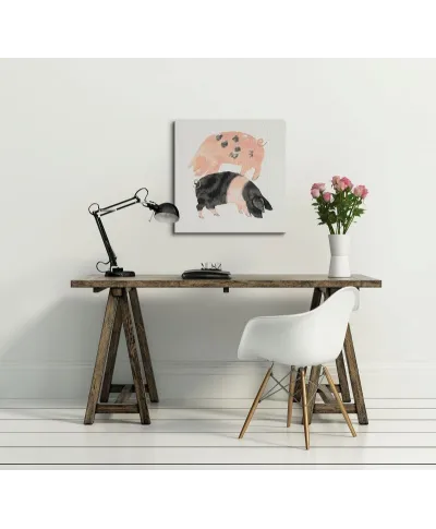 Gloucester Old Spot And Saddleback Pigs - Obraz na płótnie