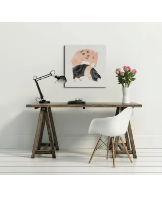 Gloucester Old Spot And Saddleback Pigs - Obraz na płótnie