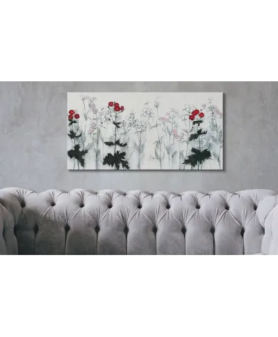 Red Flowers - Obraz na płótnie