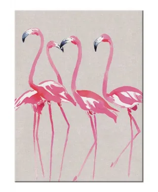 Summer Thornton (Elegant Flamingos) - Obraz na płótnie