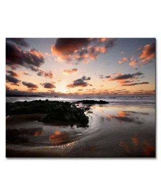 Sunset, Cantabria - Obraz na płótnie