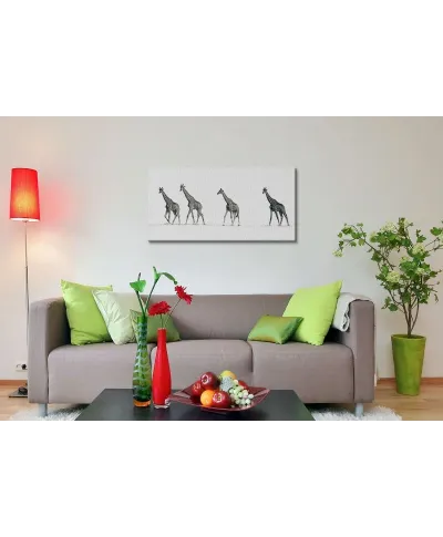 Obraz na płótnie - Cztery Żyrafy - The Giraffes)