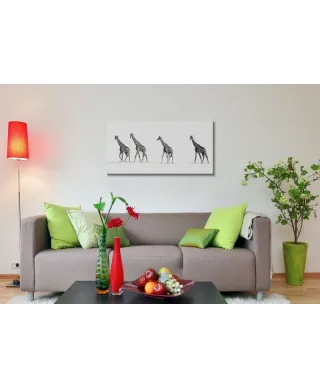 Obraz na płótnie - Cztery Żyrafy - The Giraffes)