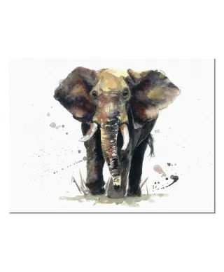 Obraz na płótnie - Słoń - Thunder