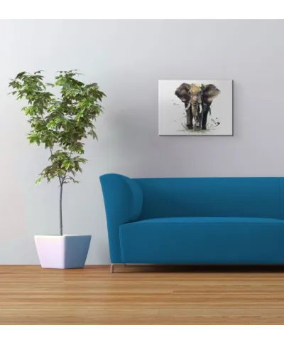 Obraz na płótnie - Słoń - Thunder