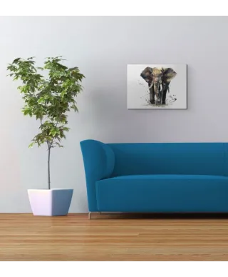 Obraz na płótnie - Słoń - Thunder