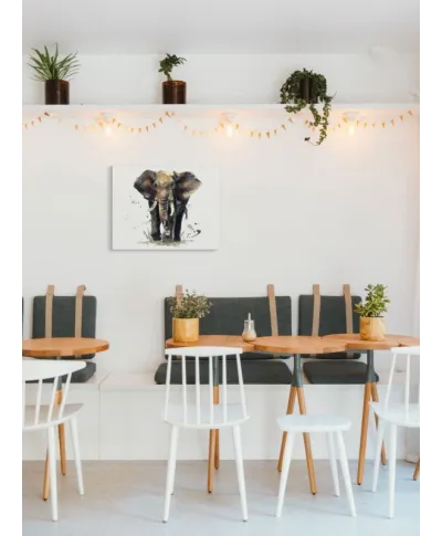 Obraz na płótnie - Słoń - Thunder