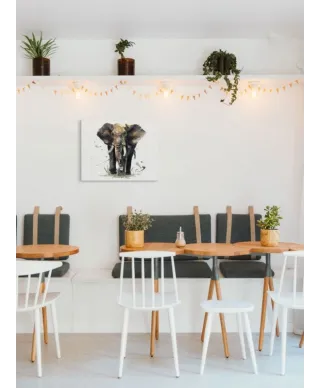 Obraz na płótnie - Słoń - Thunder