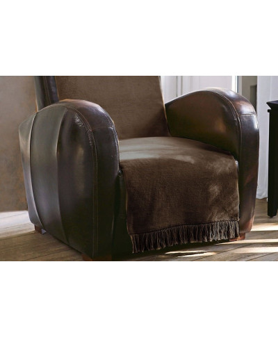 Koc na fotel - 100x200 cm - Czekolada