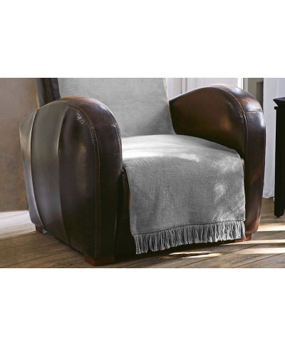 Narzuta na fotel - 100x200 cm - Srebrny