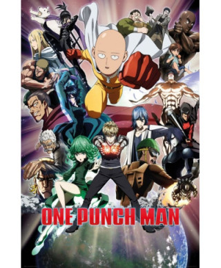 One Punch Man Collage - plakat