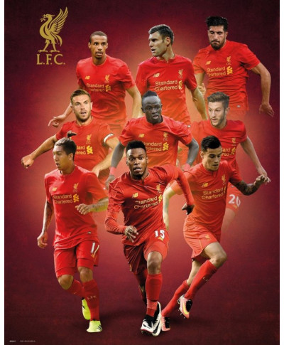 FC Liverpool Zawodnicy 16/17 - plakat