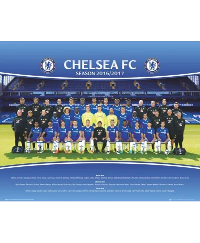 Chelsea Londyn Drużyna Zdjęcie 16/17 - plakat