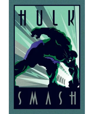 Marvel Deco Hulk Uderzenie - plakat - plakat