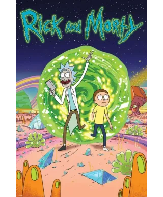 Rick i Morty Magiczny Portal - plakat z serialu