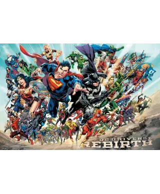 DC Universe Rebirth - plakat komiksowy