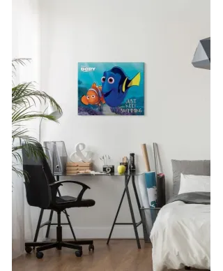 Finding Dory (Just Keep Swimming) - Obraz na płótnie