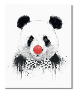 Clown Panda - Obraz na płótnie