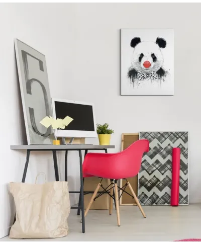 Clown Panda - Obraz na płótnie