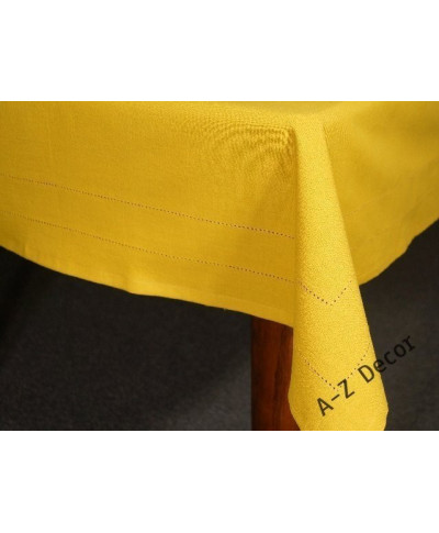 Obrus na stół - 100% Bawełny - Żółty - 150x300cm