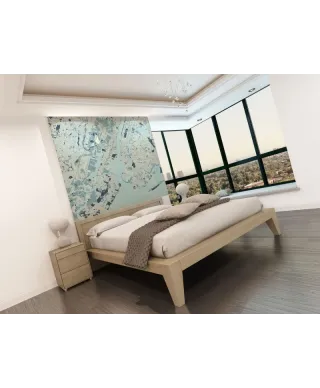 Fototapeta do biura - Mapa - Nowy Jork - Kolorowa