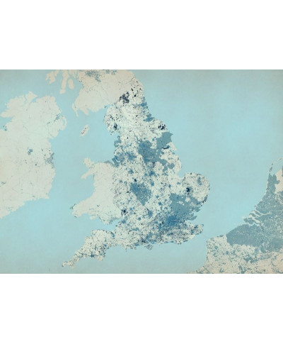 Fototapeta do biura - Mapa Anglii