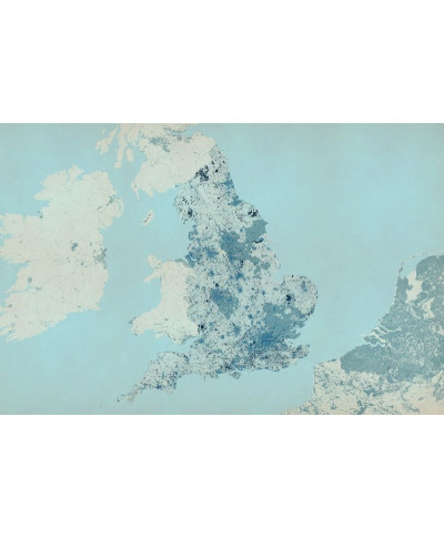 Fototapeta - Mapa Anglii - Kolorowa