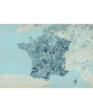 Fototapeta na ścianę - Mapa w kolorach - Francja