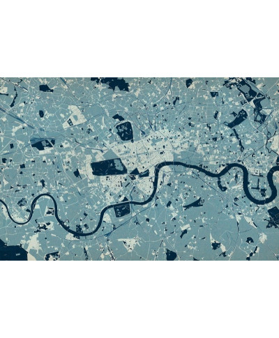 Fototapeta - Londyn - Kolorowa mapa