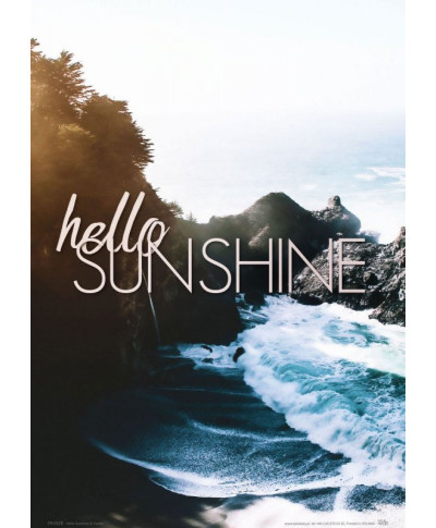 Hello sunshine - plakat  A4