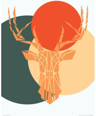 Deer colour - plakat