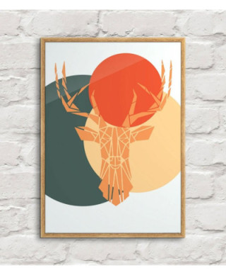 Deer colour - plakat B2