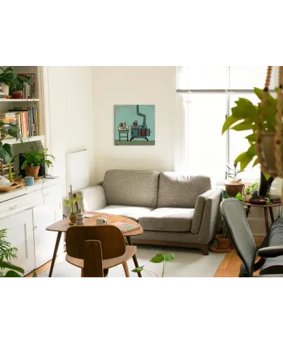 Kitchen Stove - obraz na płótnie