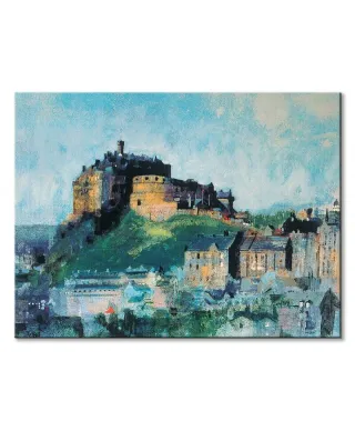 Edinburgh Castle Midday - obraz na płótnie