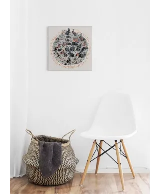 Planet Rabbit - obraz na płótnie